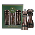 7" Burnished Copper Pepper Mill/Salt Shaker Gift Set